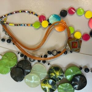 Colorful Beaded Necklace Set